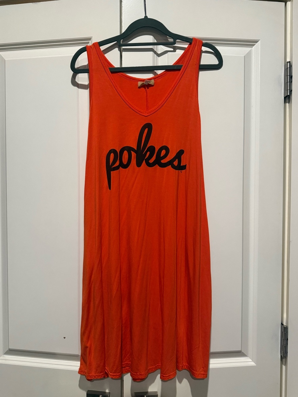 Oklahoma State OSU Orange 'pokes' Graphic Tank Dress
